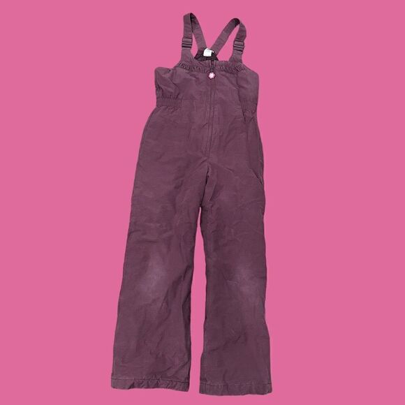 Gymboree Sz 12 Artic Puffer Snowsuit Dusty Pink Bib 12 Ski Winter Snow 2007 - Picture 1 of 5